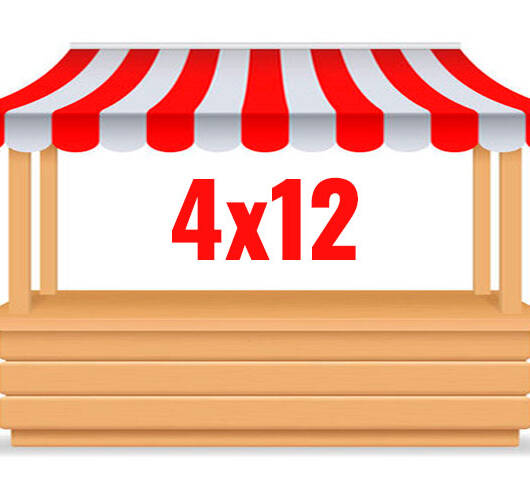 Markkinapaikka 4x12 m