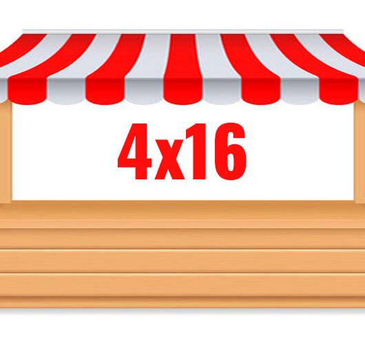 Markkinapaikka 4x16 m