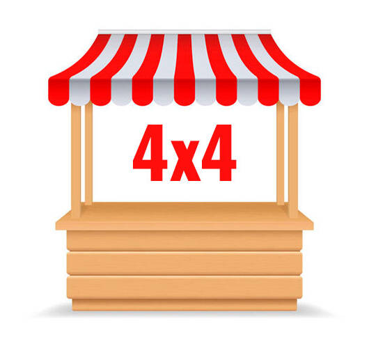 Markkinapaikka 4x4 m