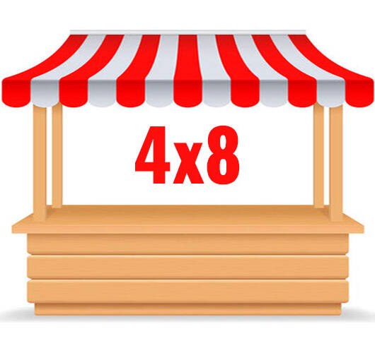 Markkinapaikka 4x8 m