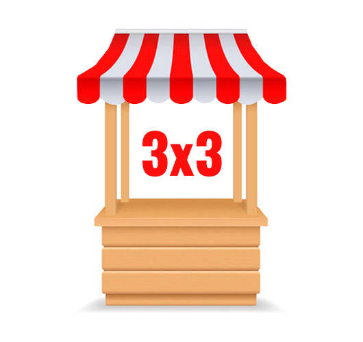 Markkinapaikka 3x3 m